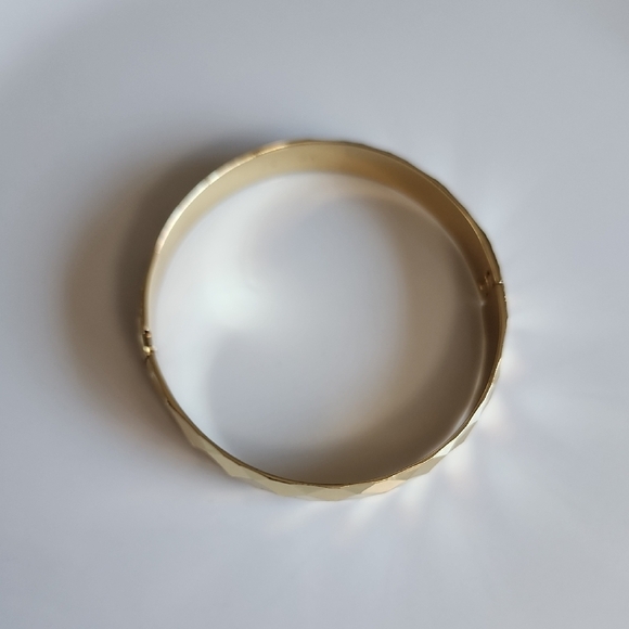 Fashion Jewelry Gold-Tone Textured Bracelet - Picture 2 of 5